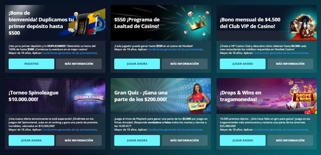 promociones novibet